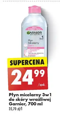 Biedronka Płyn micelarny 3 w 1 do skóry wrażliwej Garnier Skin Naturals oferta
