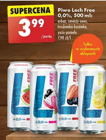 Biedronka Piwo Lech Free Smoczy Owoc I Winogrono oferta