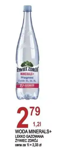 E.Leclerc Woda lekko gazowana Żywiec Zdrój Minerals+ oferta