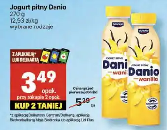 Delikatesy Centrum Jogurt pitny Danio oferta