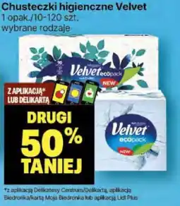 Delikatesy Centrum Chusteczki higieniczne Velvet oferta