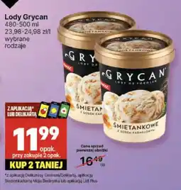 Delikatesy Centrum Lody Grycan oferta