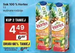 Delikatesy Centrum Sok 100% Hortex oferta