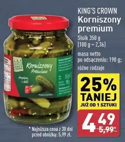 ALDI Korniszony premium z chili King's Crown (Aldi) oferta