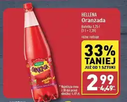 ALDI Oranżada czerwona Hellena oferta