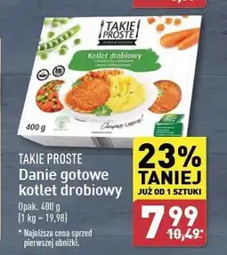 ALDI Kotlet drobiowy z marchewką i groszkiem puree Takie Proste oferta