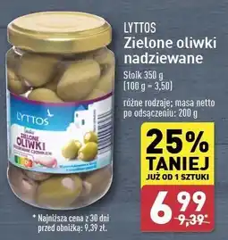 ALDI Oliwki zielone z czosnkiem Lyttos oferta