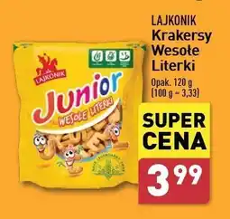 ALDI Krakersy Lajkonik Junior Wesołe Literki oferta