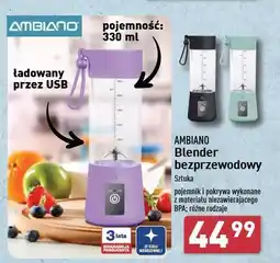 ALDI Blender bezprzewodowy 330 ml Ambiano oferta