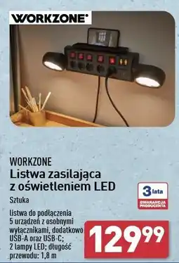 ALDI Listwa zasilająca z oświetleniem led Workzone oferta