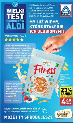 ALDI Płatki fitness Golden Bridge oferta
