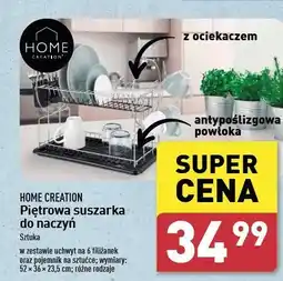 ALDI Suszarka na naczynia piętrowa 52 x 23.5 36 cm Home Creation oferta