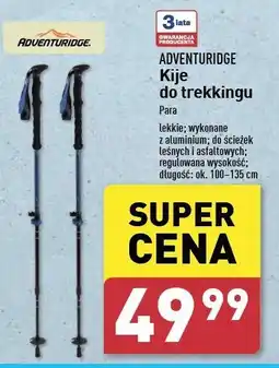 ALDI Kije do nordic walking Adventuridge oferta