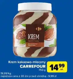 Carrefour Krem kakaowo-mleczny CARREFOUR oferta