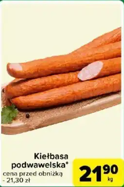 Carrefour Kiełbasa podwawelska oferta