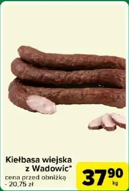 Carrefour Kiełbasa wiejska z Wadowic oferta