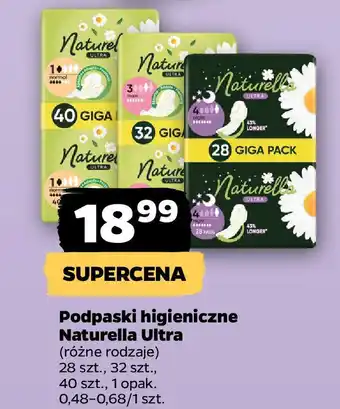 Netto Podpaski higieniczne Naturella Ultra oferta