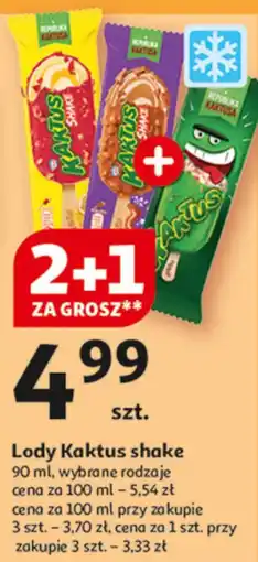 Auchan Lody Kaktus shake oferta