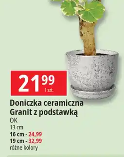 E.Leclerc Doniczka ceramiczna granit 19 cm Ok Katarzyna Ostrowska oferta