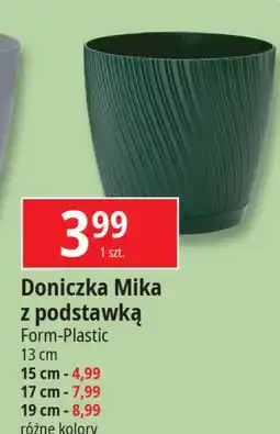E.Leclerc Doniczka mika z podstawką 13 cm Form-Plastic oferta