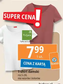 E.Leclerc T-shirt damski s-2xl Tissaia oferta