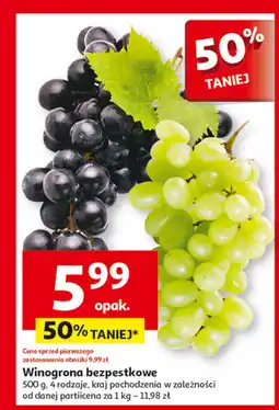 Auchan Winogrona bezpestkowe oferta