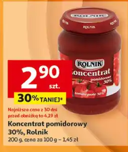Auchan Koncentrat pomidorowy 30%, Rolnik oferta
