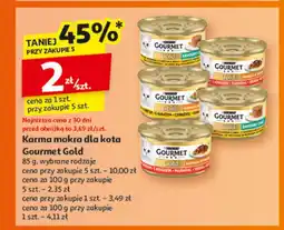 Auchan Karma mokra dla kota Gourmet Gold oferta