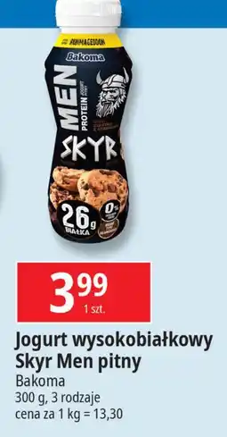 E.Leclerc Jogurt ciastko z czekoladą Bakoma Men Skyr Protein oferta