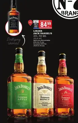 Biedronka Likier Jack Daniel's oferta