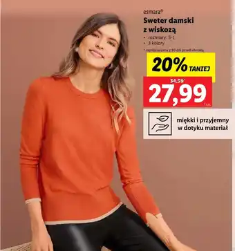 Lidl Sweter damski Esmara oferta