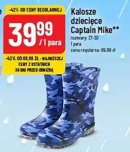 Polomarket Kalosze dziecięce Captain Mike oferta