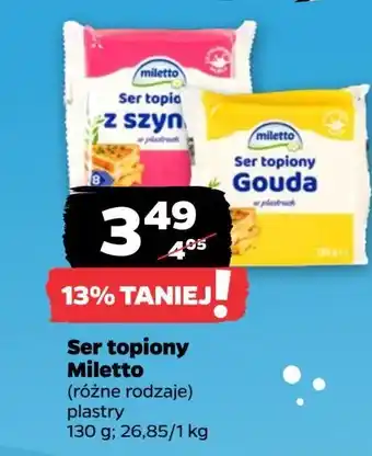 Netto Ser topiony z szynką Miletto oferta