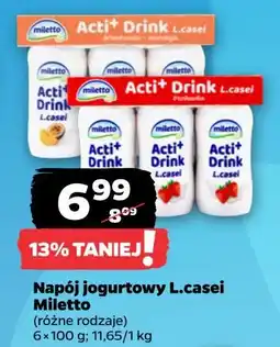 Netto Napój jogurtowy marakuja-brzoskwinia Miletto oferta
