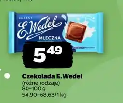 Netto Czekolada mleczna E. Wedel oferta