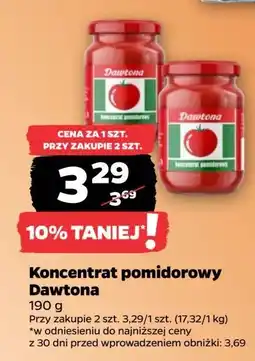 Netto Koncentrat pomidorowy Dawtona oferta