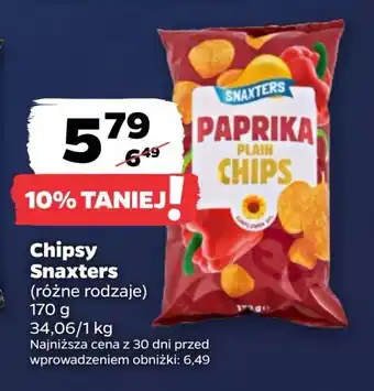 Netto Chipsy paprykowe Snaxters oferta