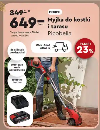 Biedronka Myjka do kostki i tarasu picobella Einhell oferta