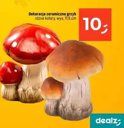 Dekoracja ceramiczna grzyb 11.9 cm