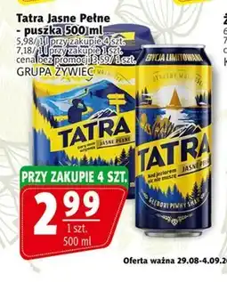 Prim Market Tatra Piwo jasne pełne 500 ml oferta