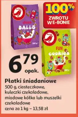 Auchan Płatki kółeczka miodowe Auchan oferta