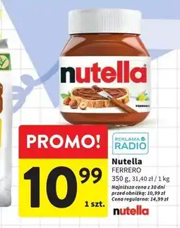 Nutella Krem do smarowania z orzechami laskowymi i kakao 350 g