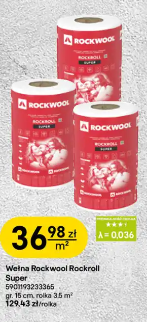 Castorama Wełna mineralna Rockwool oferta