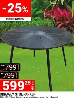 Merkury Market Okrągły stół Parker oferta