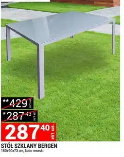 Merkury Market Stół szklany Bergen oferta