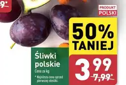 ALDI Śliwki polskie oferta