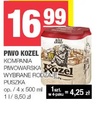 Spar Piwo Kozel Kompania Piwowarska oferta