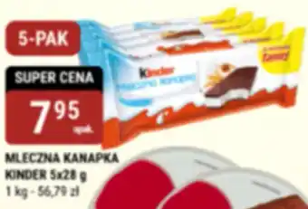 bi1 Mleczna kanapka Kinder oferta