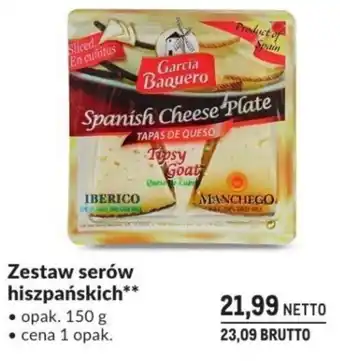 Makro Zestaw serów hiszpańskich Garcia Baquero oferta