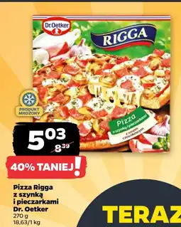 Netto Pizza z szynką i pieczarkami Dr. Oetker Rigga oferta